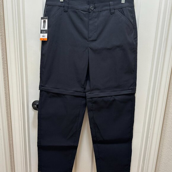 Eddie Bauer Women's Convertible Pant Size 16 Black Adjustable Length UPF 50+ NEW - Picture 15 of 15